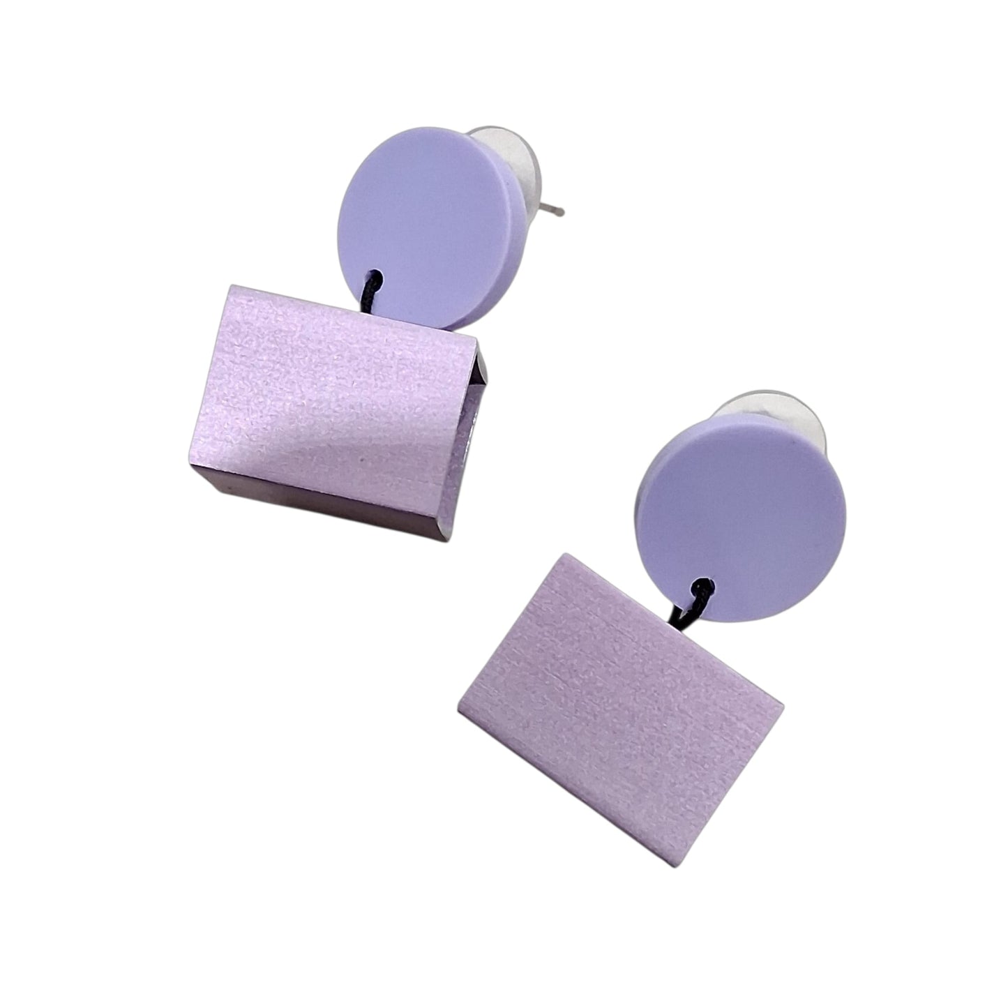 Boucles d’oreilles Minimalistes Lilas en Aluminium - Cose di Bottega