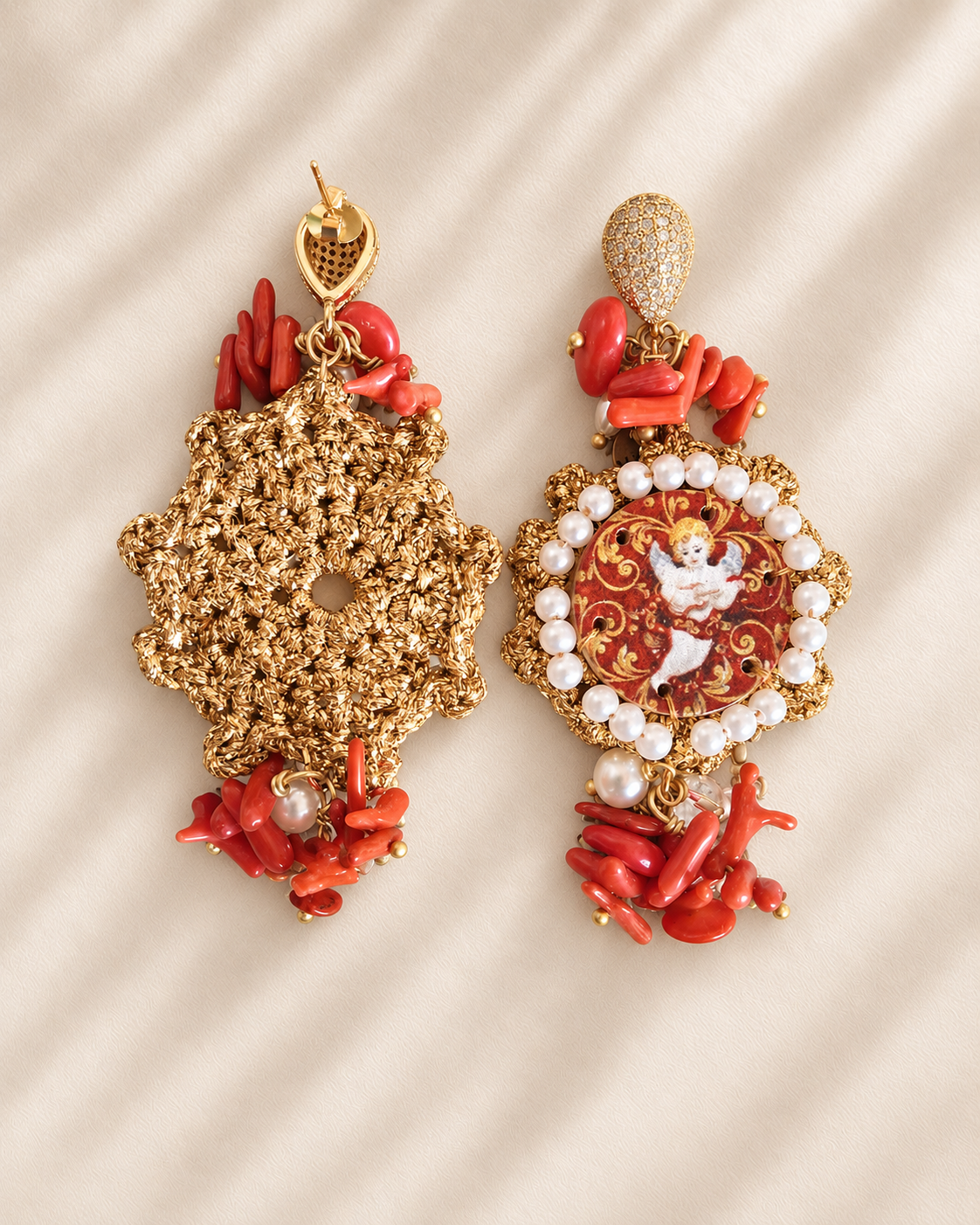 Angel earrings