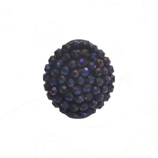 Bague Élégante en Cristal Bleu Nuit - Cose di Bottega