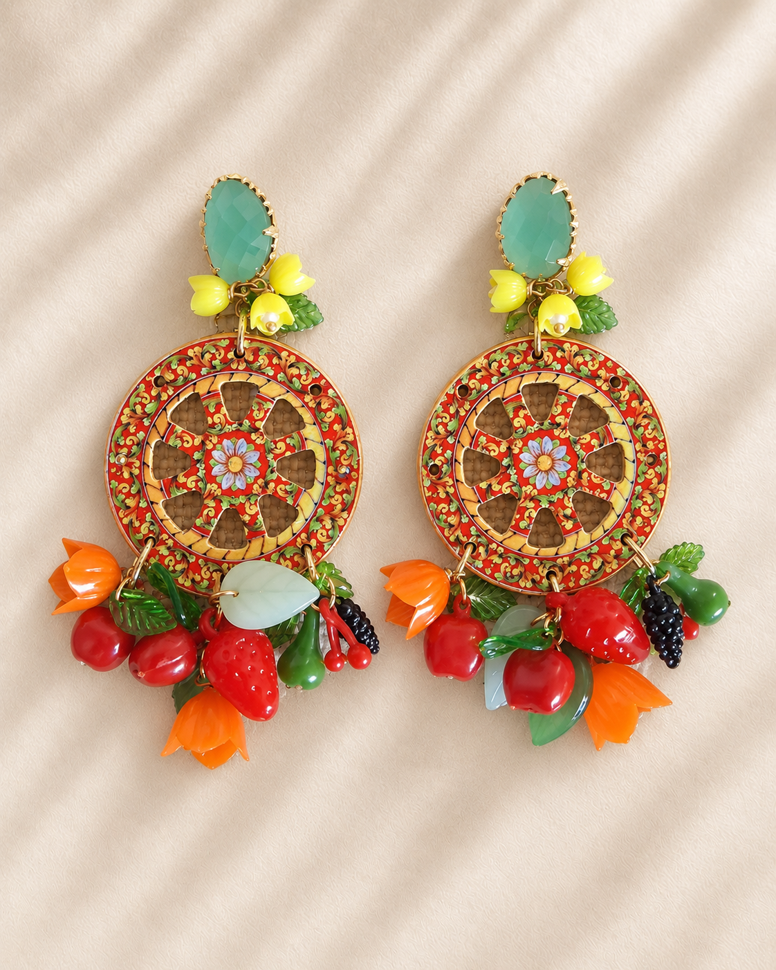 Boucles d’oreilles  Charrette Sicilienne