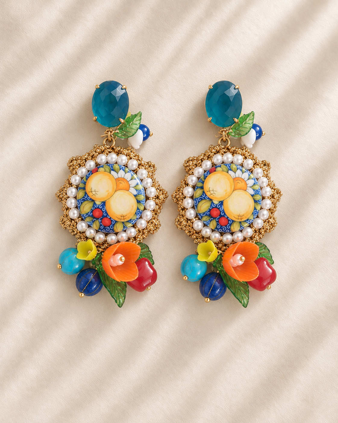 Mediterranean Lemon Earrings