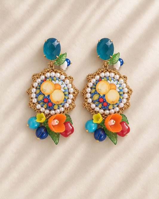 Boucles d’oreilles citrons