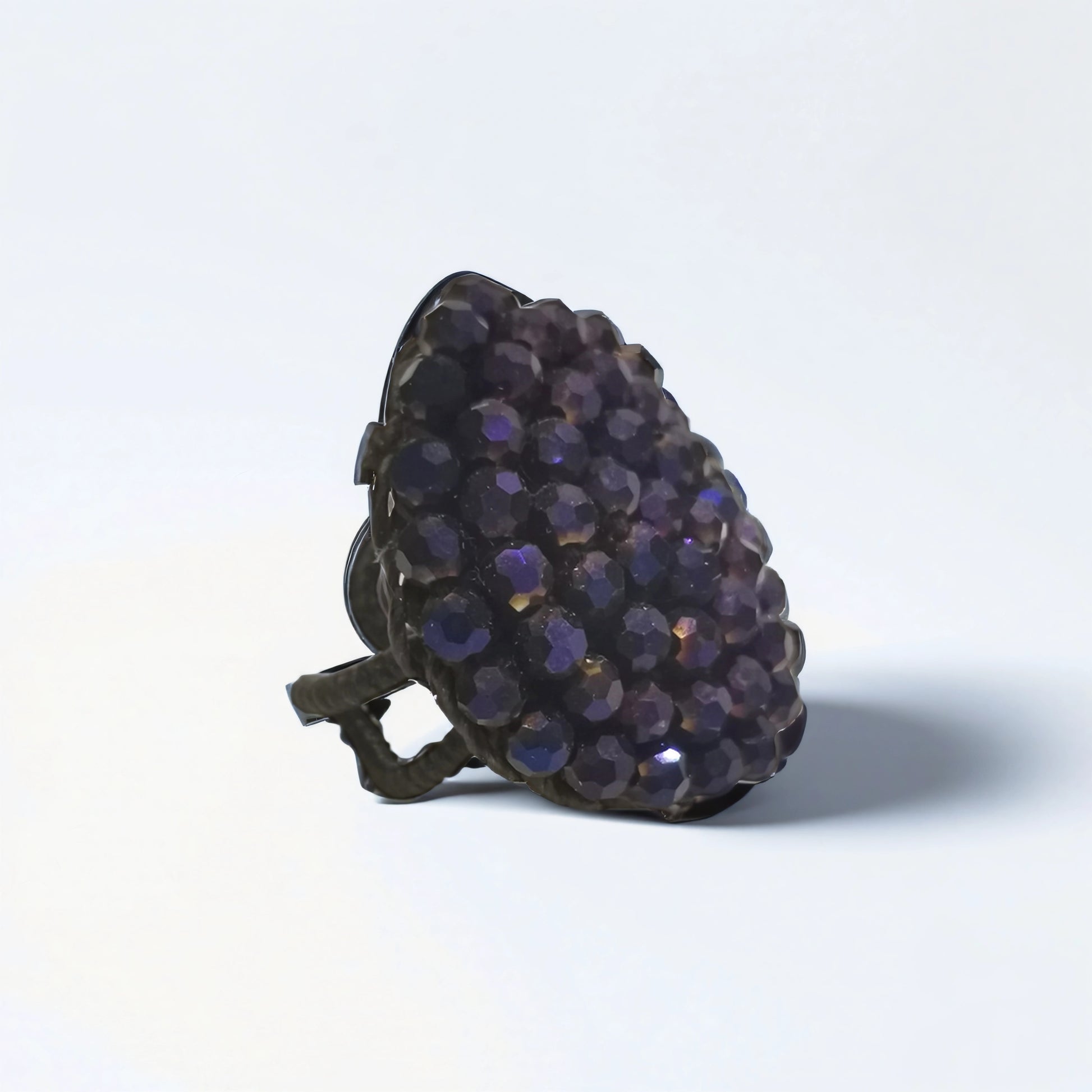 Bague Élégante en Cristal Bleu Nuit - Cose di Bottega