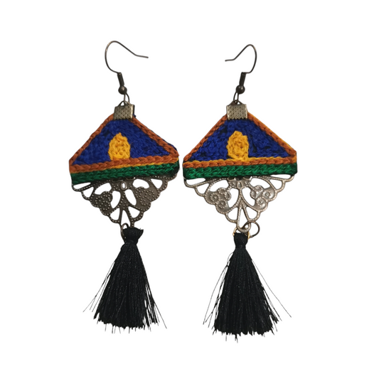 Boucles d'oreilles "Iran" bleu - Cose di Bottega