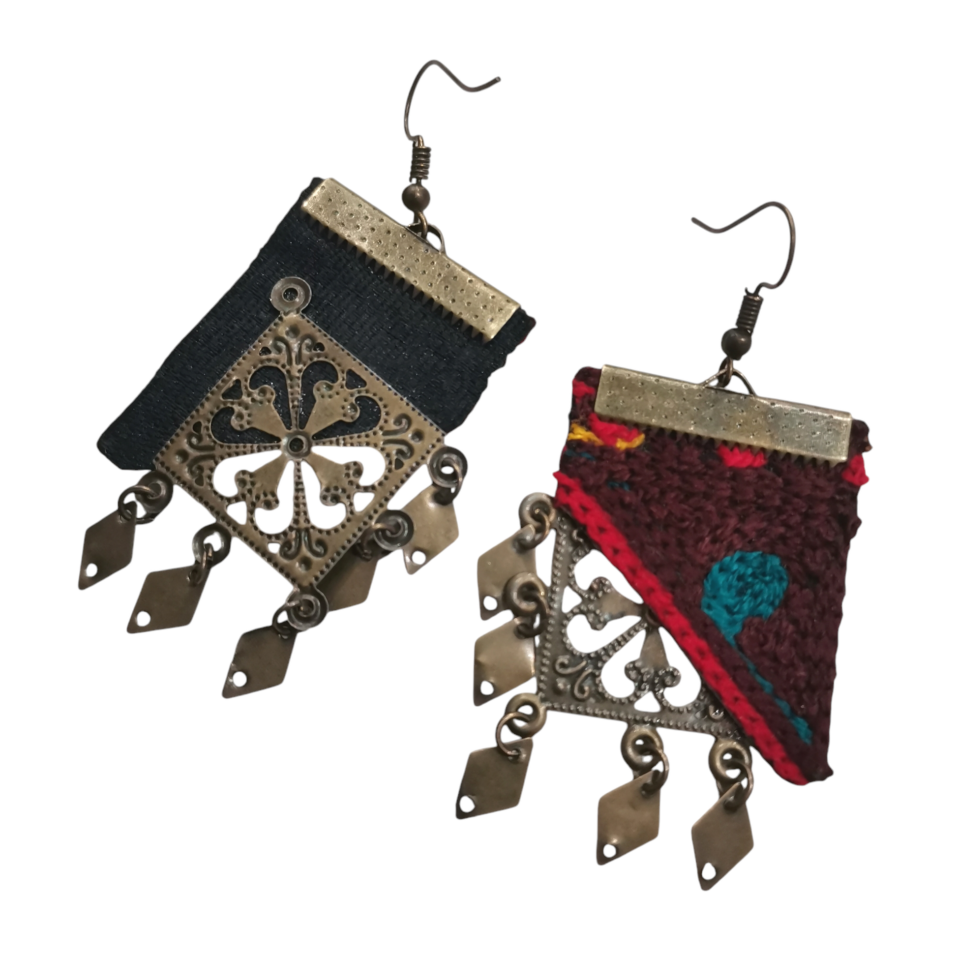 Boucles d'Oreilles "Iran" rouge - Cose di Bottega