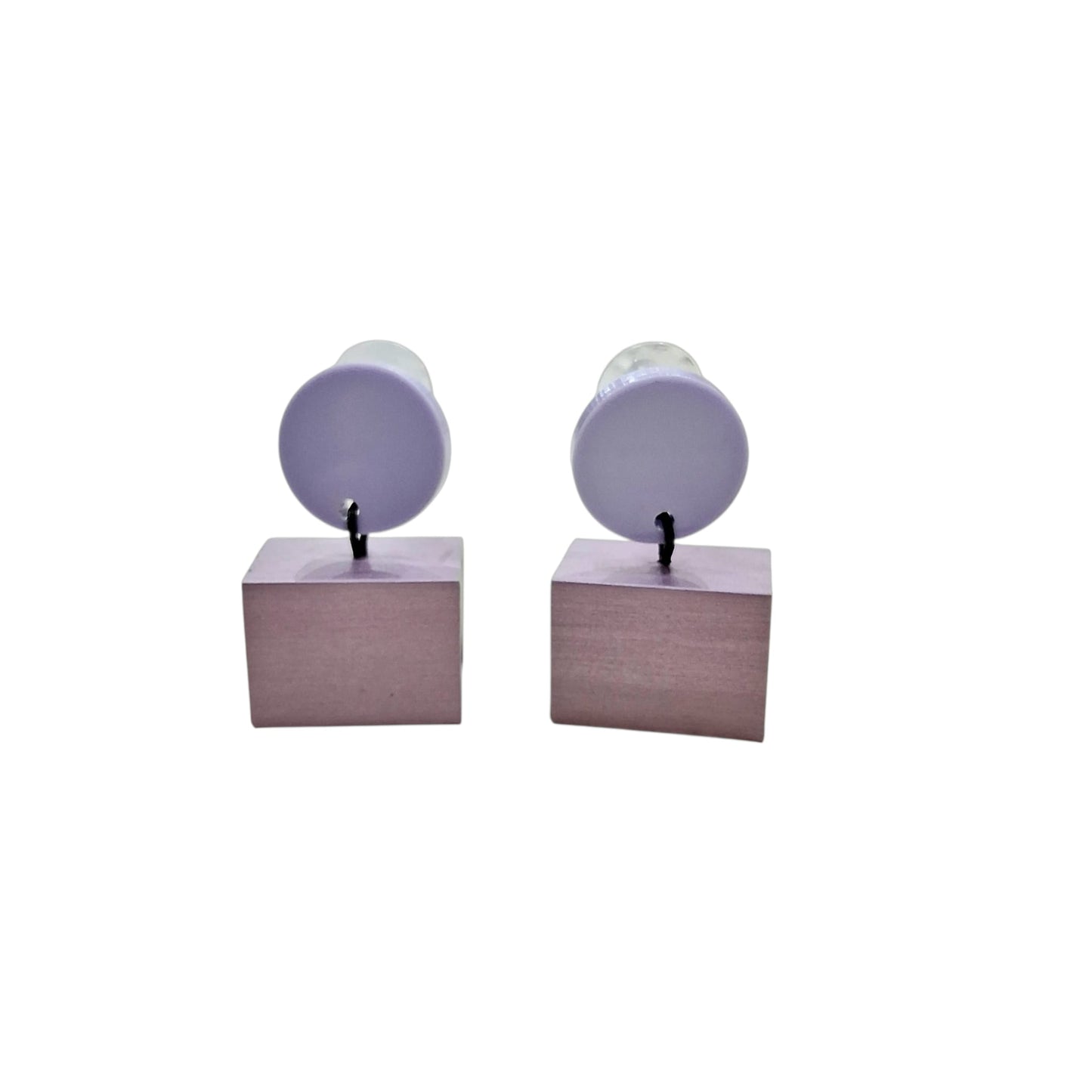 Boucles d’oreilles Minimalistes Lilas en Aluminium - Cose di Bottega