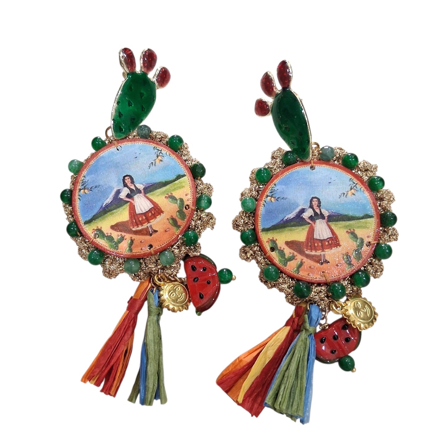 Boucles d’oreilles artisanales “Sicile”