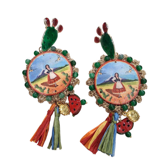 Boucles d’oreilles artisanales “Sicile”