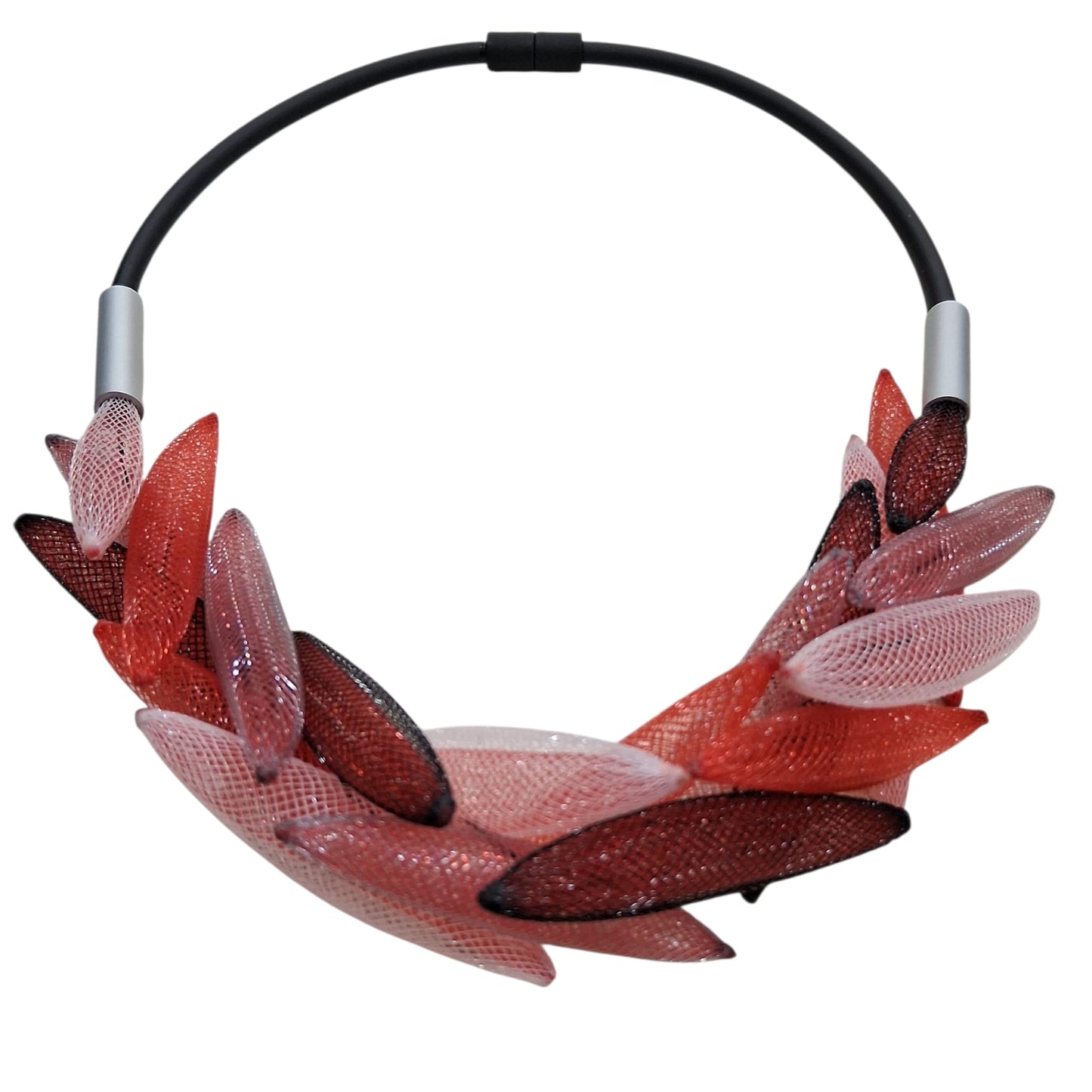 Collier Design en Caoutchouc et Filet