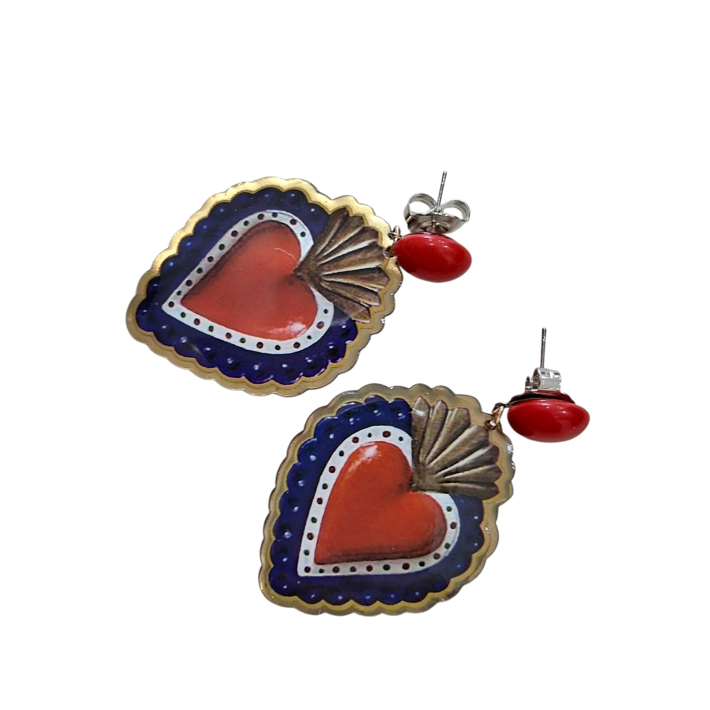 Boucles d’oreilles Cœur Sacré Or - Cose di Bottega