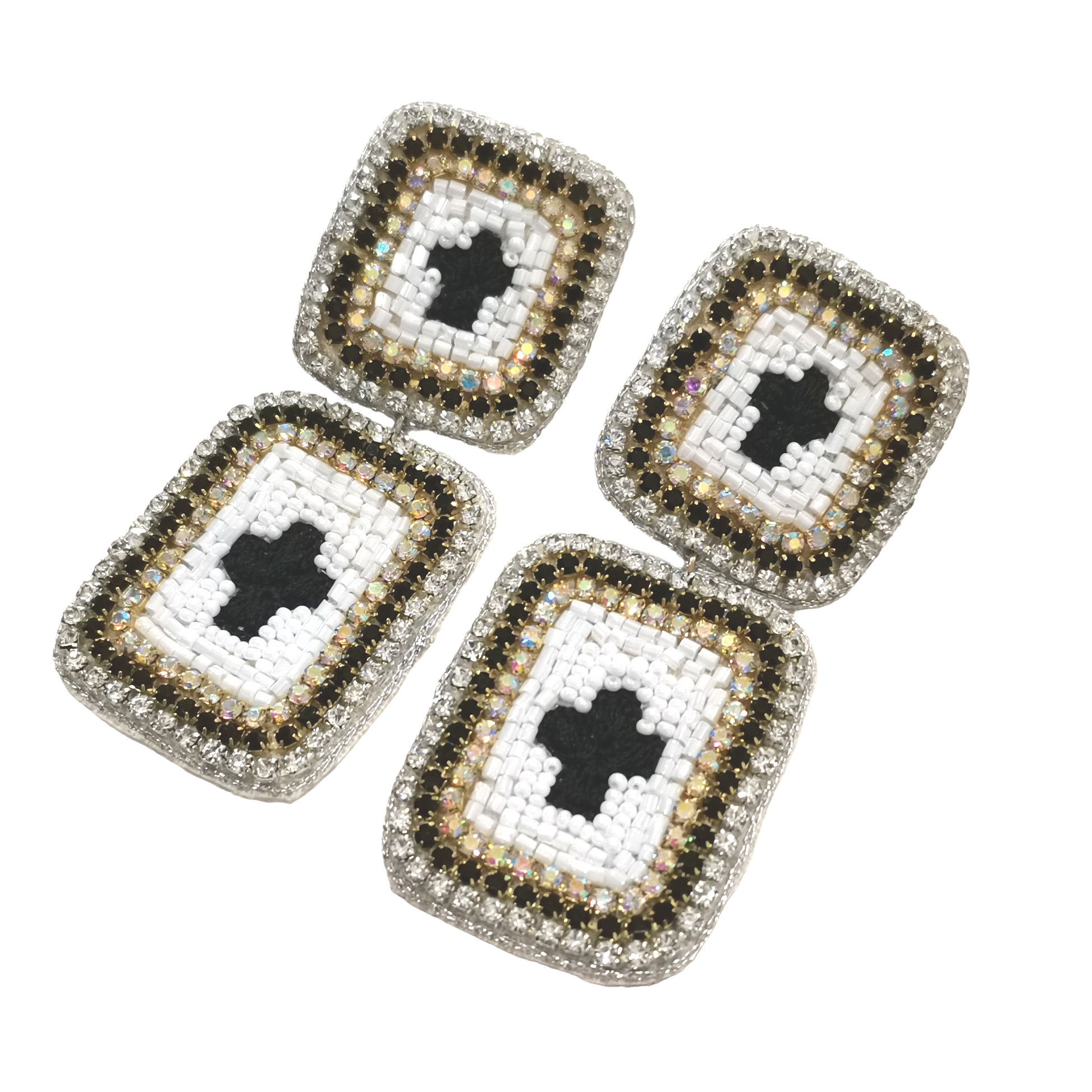 Orecchini "Black and white" - Cose di Bottega