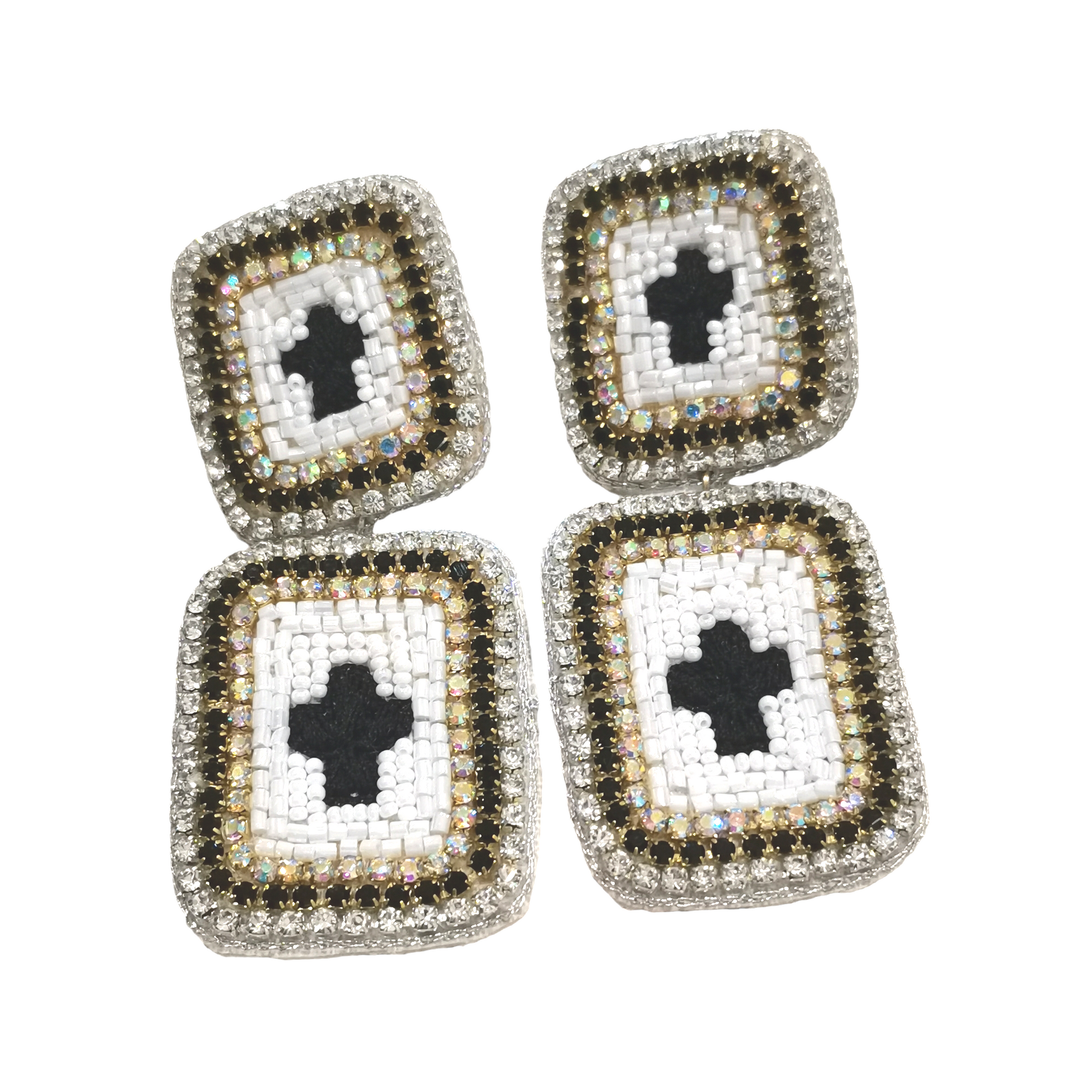 Orecchini "Black and white" - Cose di Bottega