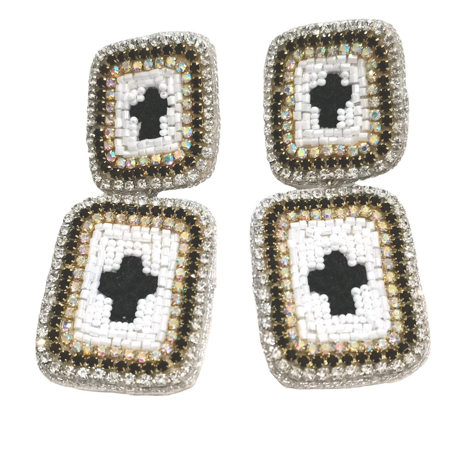 Orecchini "Black and white" - Cose di Bottega